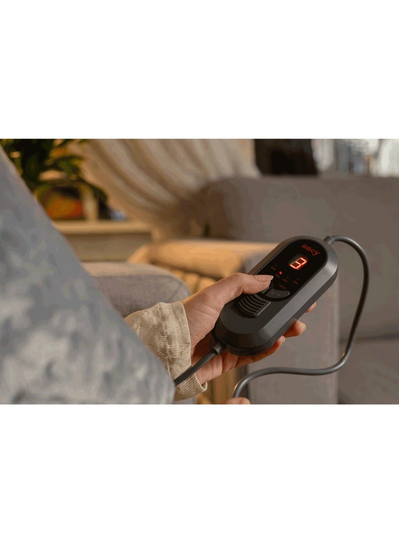 ancy Heating Pad, Electric Heat Pad for Back and Cramps, Electric Fast Heat Pad with 9 Heat Settings, 4 Timer Options, Auto Shut Off, - Image 4