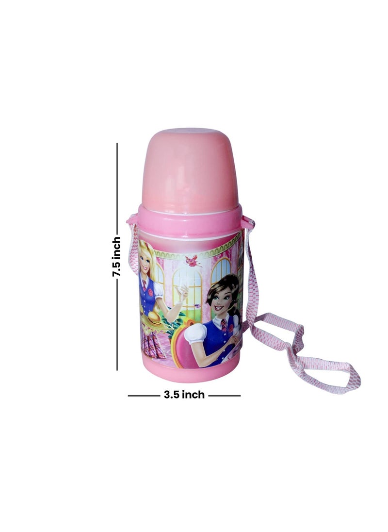 Inaaya INAAYA Cartoon Printed School Water Bottle For Boys And Girls Multicolor Set Of 2  - Image 2