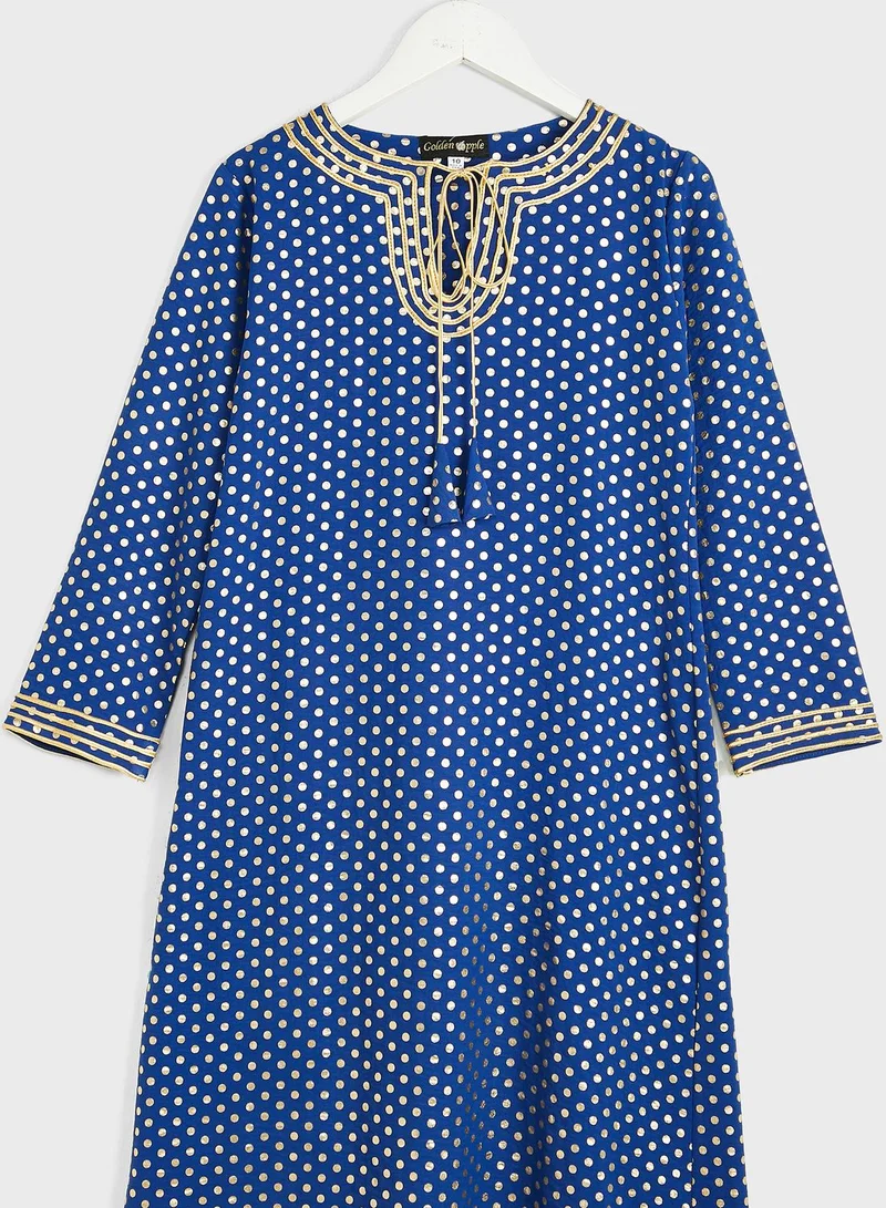 Little Golden Apple Kids  Polka Dot Jalabiya