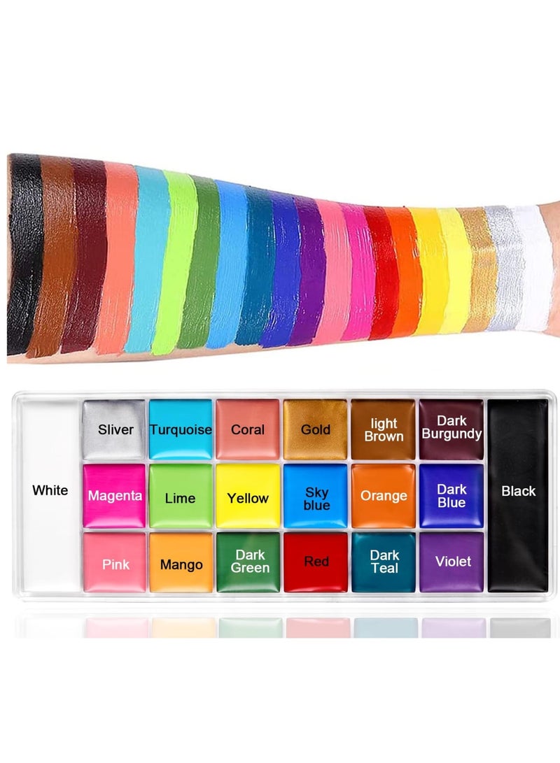 Face Body Paint Set-Athena Painting Palette,10 Professional Artist Brush,Large Deep Pan Ideal for  Cosplay Party SFX Arty Stage Makeup - Image 3