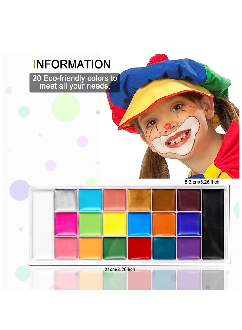 Face Body Paint Set-Athena Painting Palette,10 Professional Artist Brush,Large Deep Pan Ideal for  Cosplay Party SFX Arty Stage Makeup - Image 2