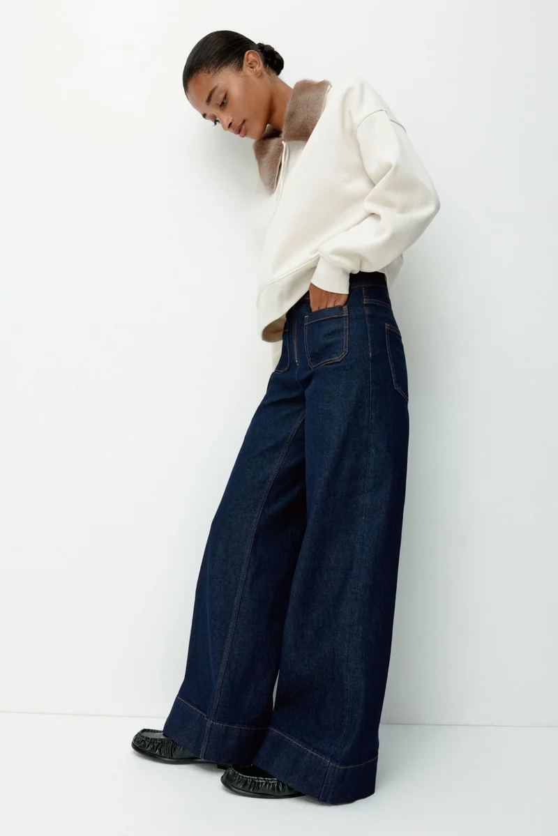 H&M Wide Ultra High Jeans