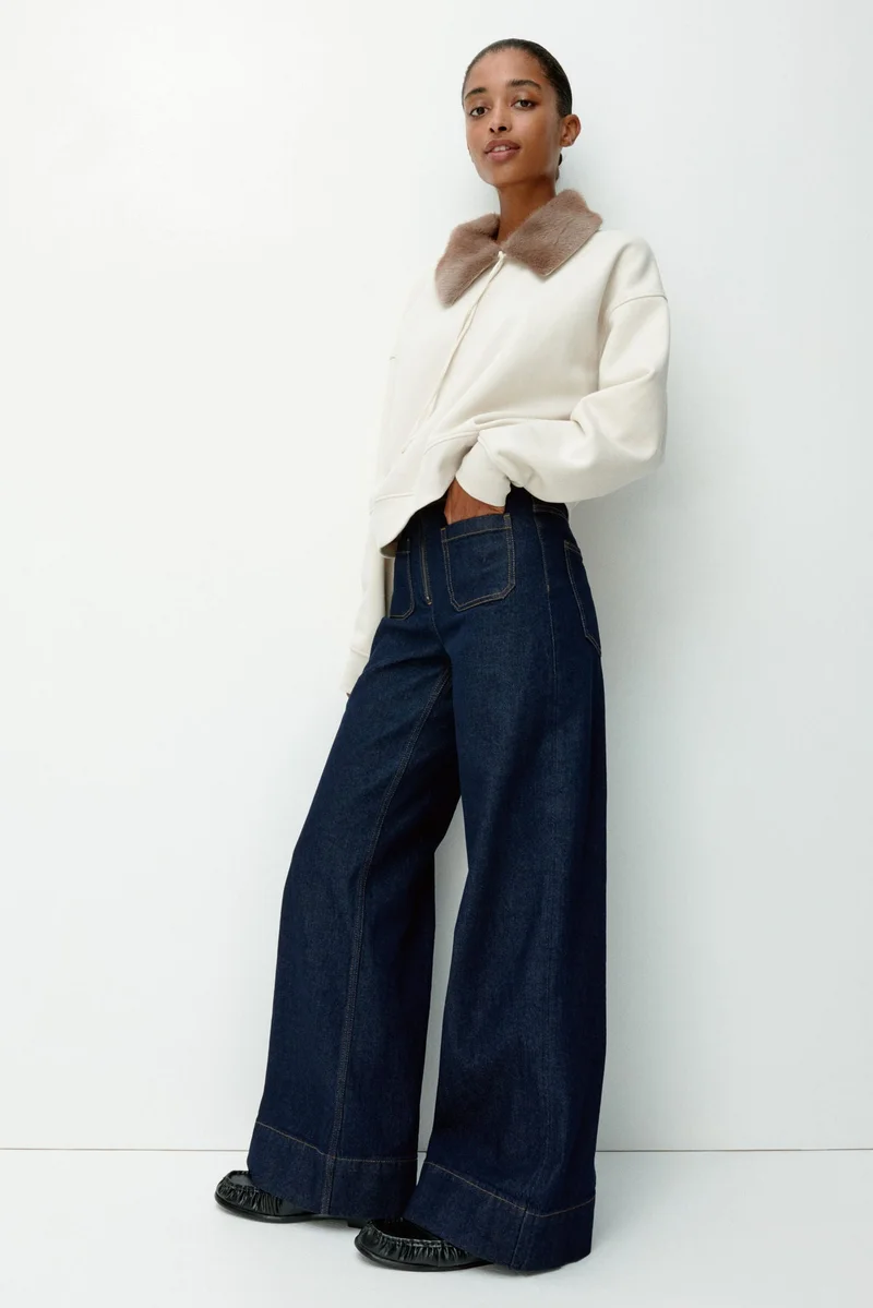 H&M Wide Ultra High Jeans