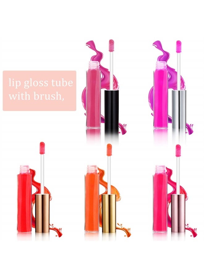 Blulu 30 Piece Lip Gloss Tube 10 ml Empty Refillable Lip Balm Bottle Clear Plastic Lip Gloss Container Reusable Lipstick Bottle with Rubber Insert for Lipstick (Assorted Colors) - Image 4