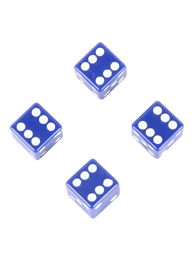 4-Piece Dice Shape Tire Valve Stem Cap - Image 1