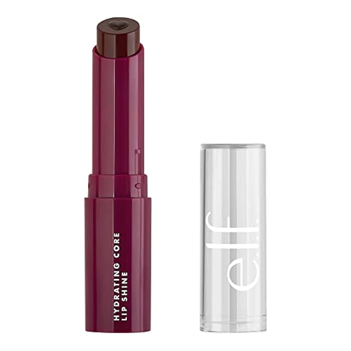 elf e.l.f. Hydrating Core Lip Shine, Lip Balm For A Sheer Tint Of Color & Soft Shine, Made With Nourishing Vitamin E, Vegan & Cruelty-Free, Ecstatic - Image 1