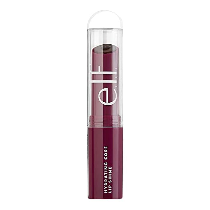 elf e.l.f. Hydrating Core Lip Shine, Lip Balm For A Sheer Tint Of Color & Soft Shine, Made With Nourishing Vitamin E, Vegan & Cruelty-Free, Ecstatic - Image 3