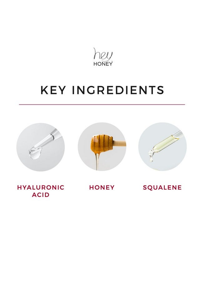 Hey Honey - Skincare Good Morning Honey Silk Facial Serum Daily Moisturizer With Hyaluronic Acid Replenishes And Protects Skin Doubles As Active Moisturizing Makeup Primer Sensitive Free 1 Oz - Image 1