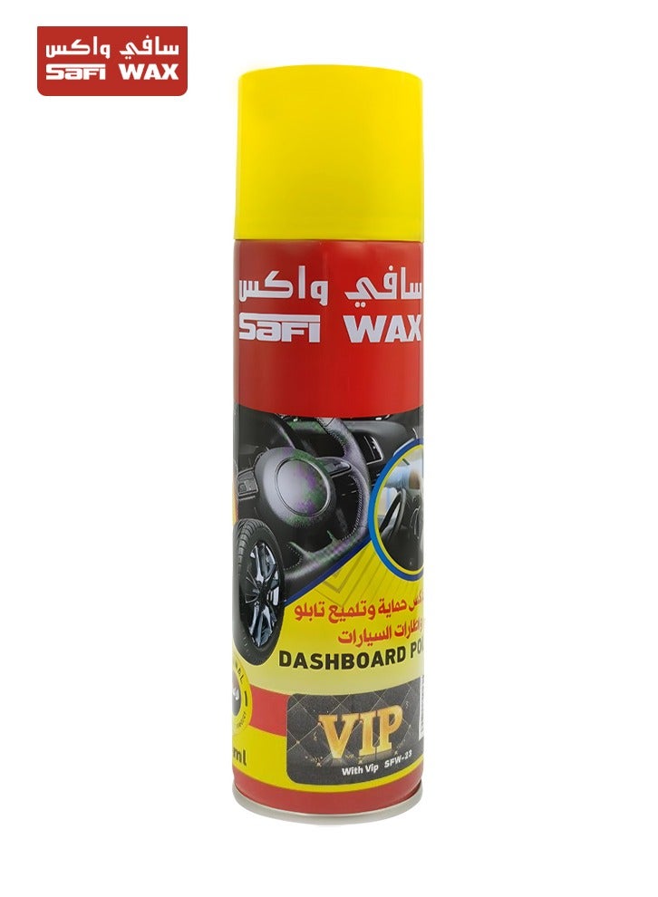 Safi WAX Safi Wax VIP Dashboard Polish SFW-23, 250ml - Premium Shine, Deep Cleaning, UV Protection, Quick Dry, Multi-Surface Use - Dash, Leather, Tires.  - Image 1