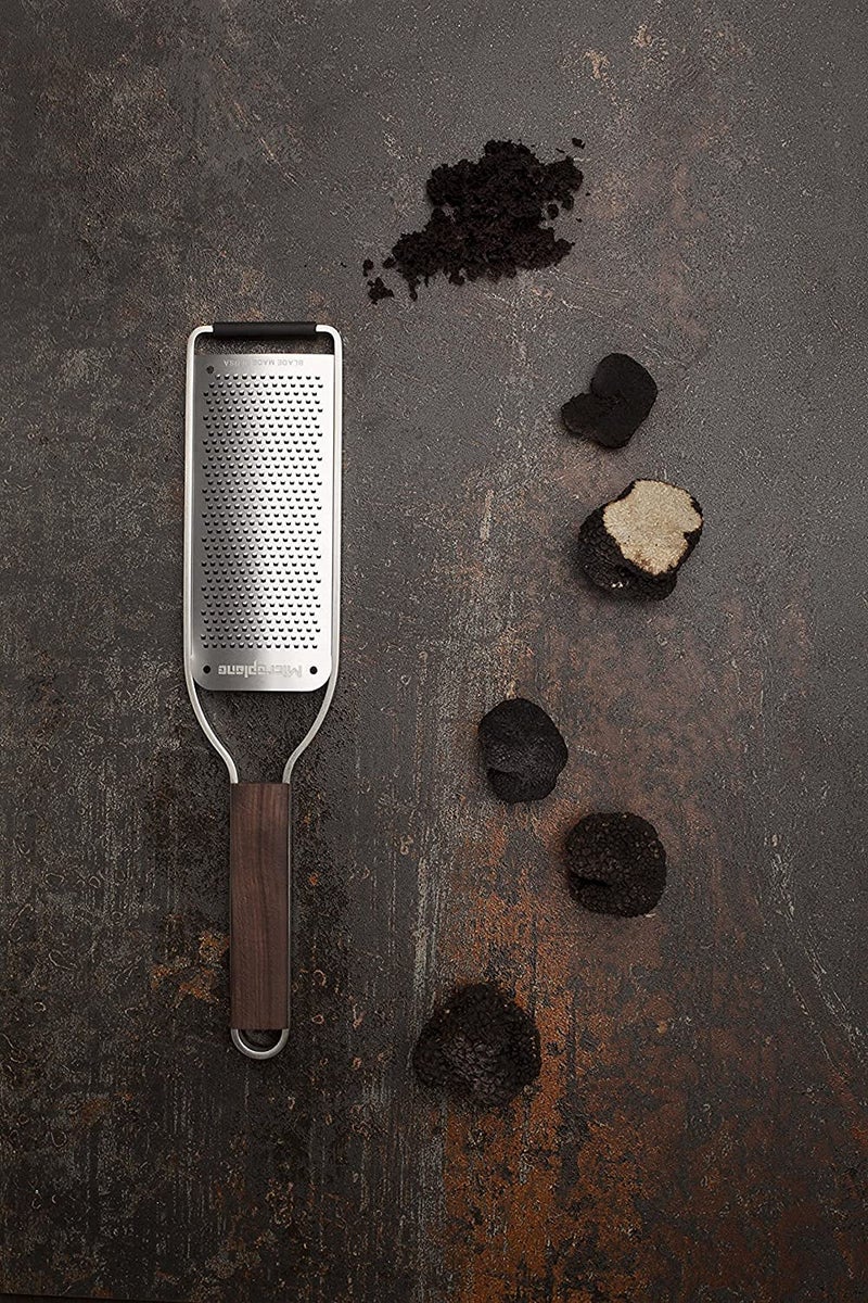 Microplane Master Series Wood Handle Stainless Steel Frame Fine Blade Cheese Grater - Image 3