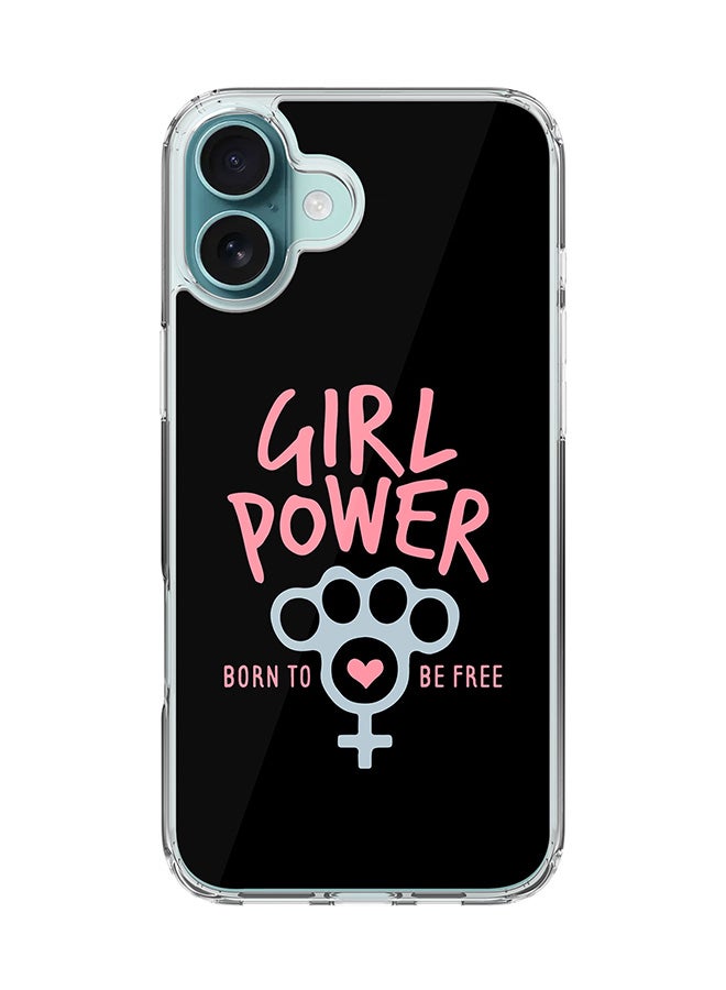 Stylizedd For iPhone 16 Plus Case [Compatible with MagSafe] Slim Magnetic cover Clear Phone Case - Girl Power - Image 1