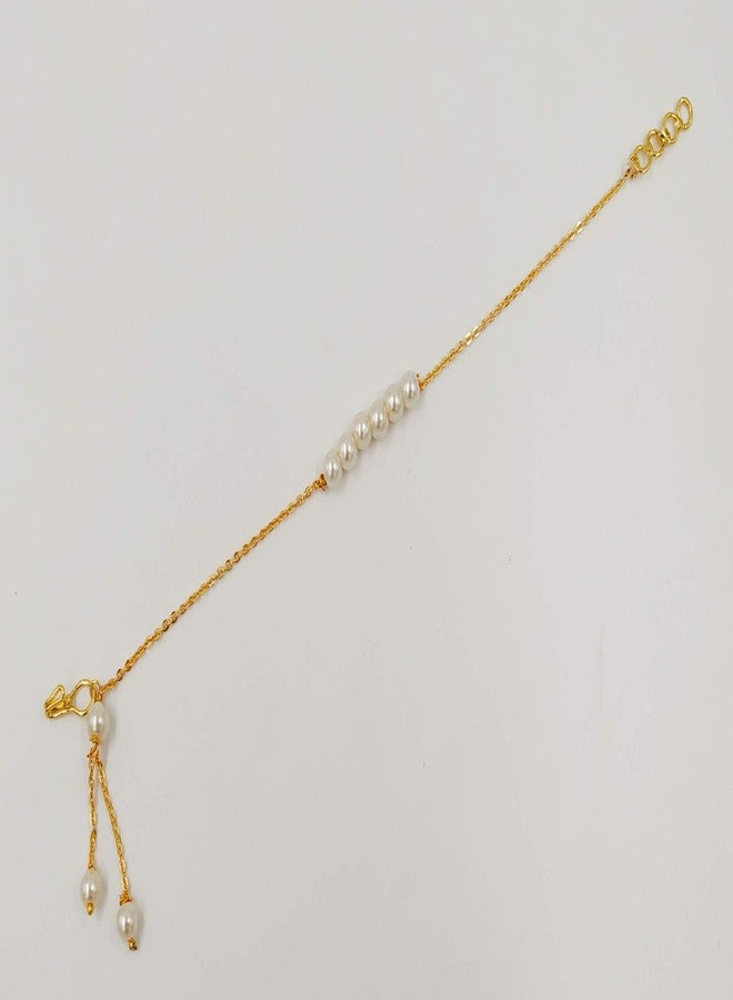 JHB Brass Bracelet for Women (Golden) - Image 4