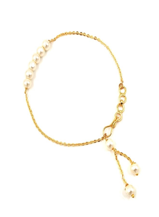 JHB Brass Bracelet for Women (Golden) - Image 1