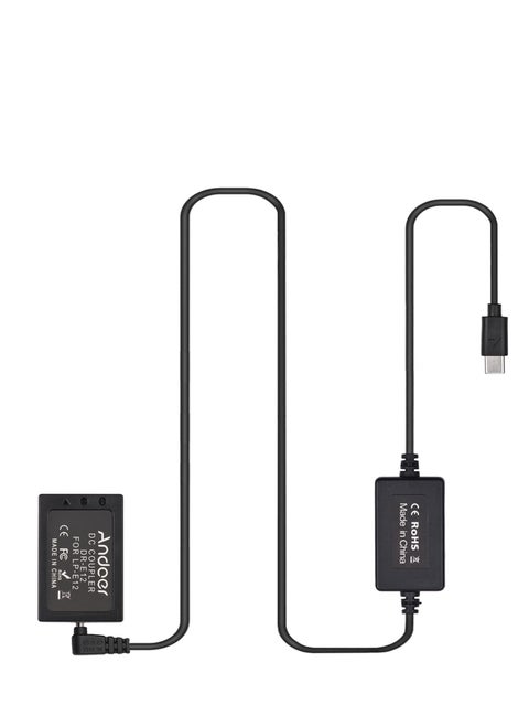 Andoer PD USB Type-C Dummy Battery DC Coupler