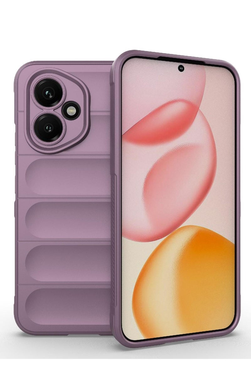 جراب موبايل ماجيك شيلد  سيليكون مضاد للصدمات وحمايه للكاميرا متوافق  Honor 400 (ارجواني) - Image 1