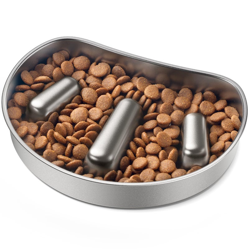 PETLIBRO Slow Feeder Bowl for Small Dogs & Cats, 1.125 Cupâ€” Anti-Gulp Stainless Steel Dog & Cat Bowl, Helps Reduce Risk of Bloat, Dishwasher Safe â€” Compatible with PETLIBRO Camera Automatic Feeder - Image 1