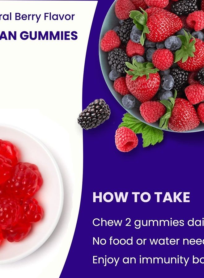 NutraChamps Elderberry Gummies | Sambucus Elderberry Gummies for Adults & Kids | Vitamin C, Propolis & Echinacea | Max Strength Immune Support Gummies | Natural Berry Flavor | 120 Gummies (2 Pack) - Image 4