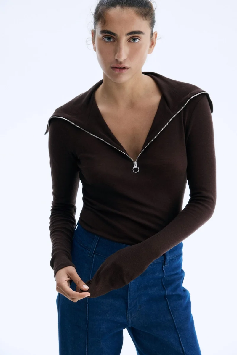 H&M Zip-top wool top