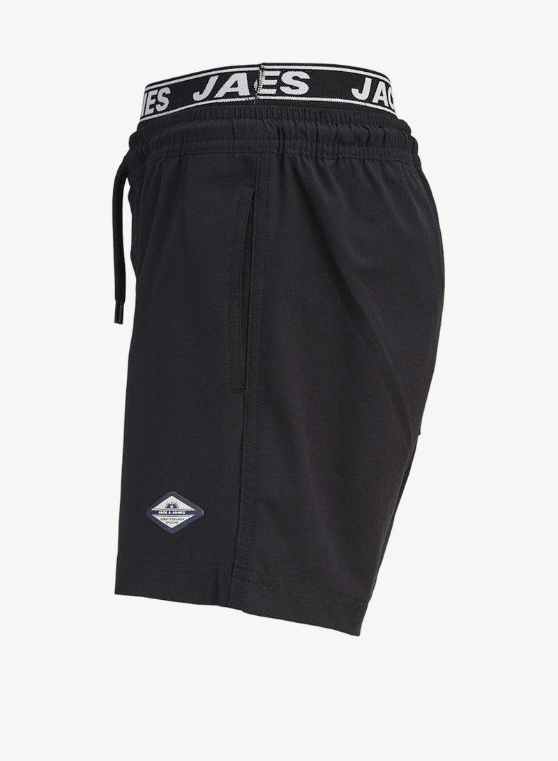 Jack & Jones Junior Youth Logo Drawstring Swim Shorts - Image 3
