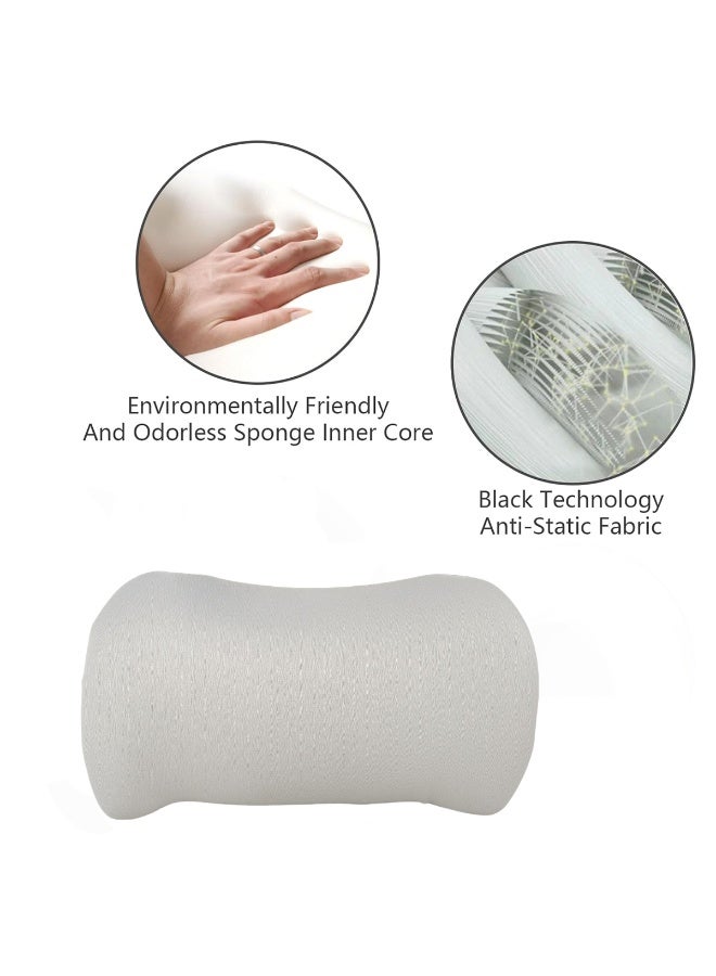 3XR Grey Lumbar Support Pillow 5640 (41x25cm) for Car, Office & Home Memory Foam Back Cushion with Contoured Ergonomic Design, Breathable Anti-Static Fabric, Adjustable Strap, Pain Relief & Posture Correction - Image 5