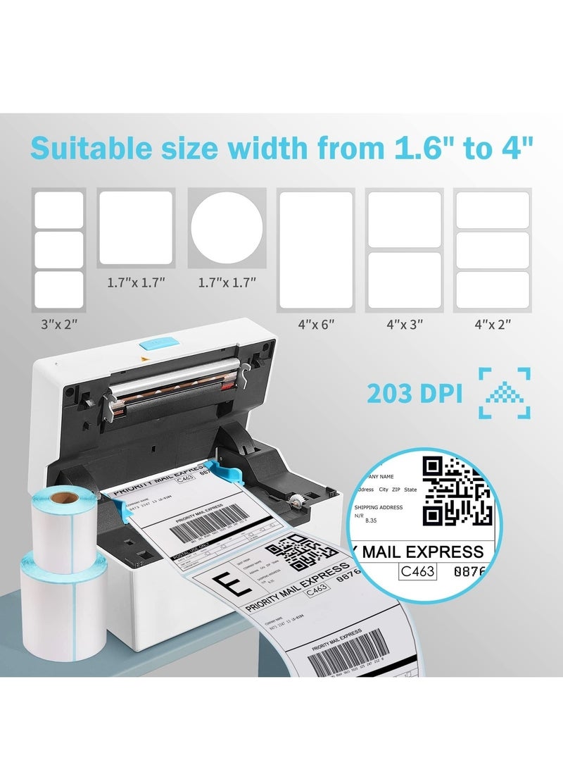 XiuWoo Wireless Thermal Shipping Label Printer, 160mm/s 4×6 Label Maker Machine for Small Business Home Packages, Support Shopify, UPS, FedEx, USPS, Multiple Systems  - Image 2