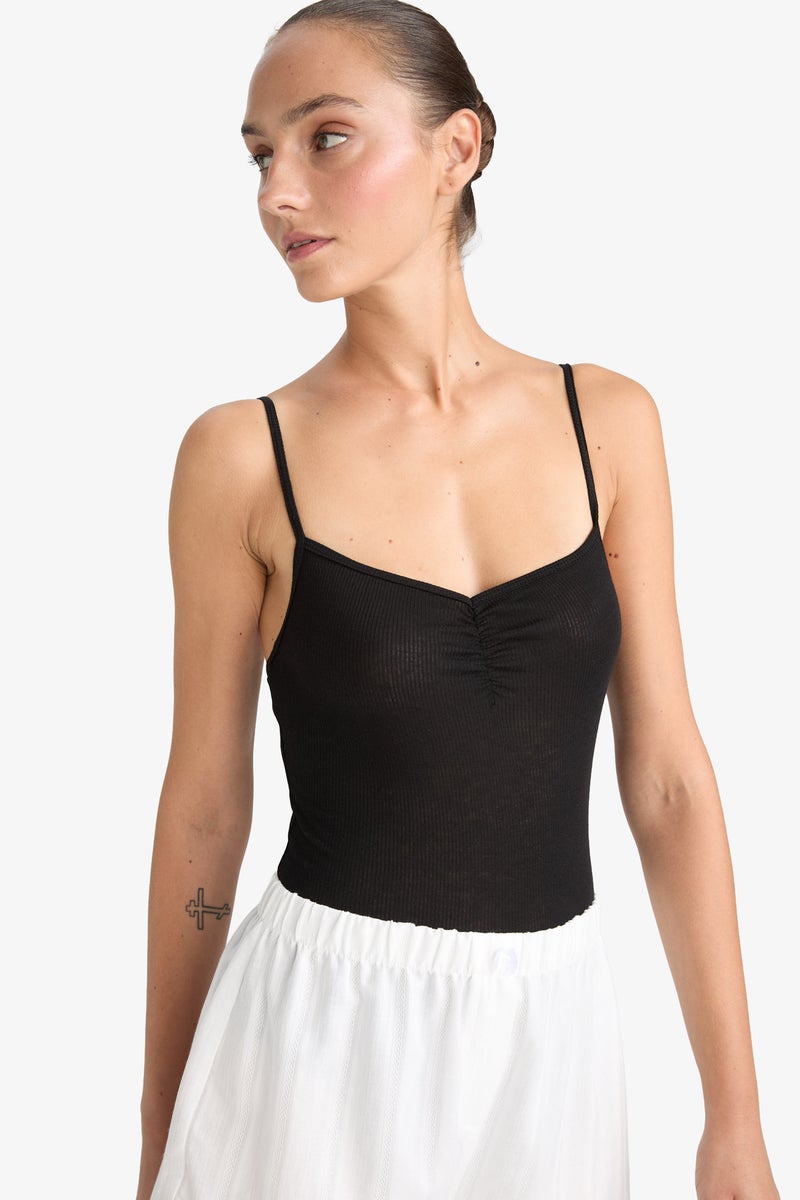 DeFacto Black Woman Body Suit Bodysuit Casual - Image 4