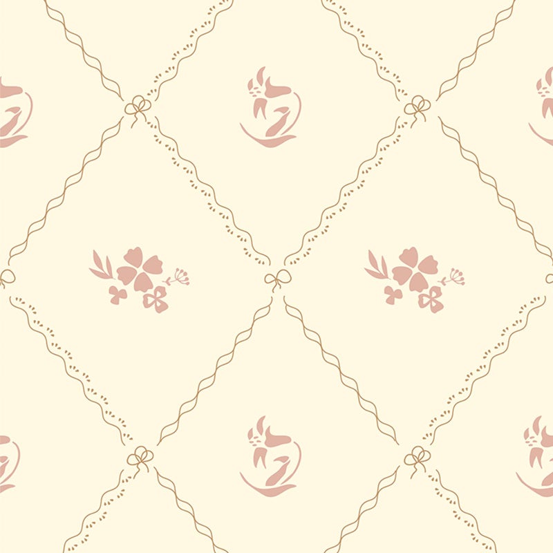 GloryTik Vintage Floral Wallpaper Peel and Stick, Removable Beige Flowers Contact Paper, Self Adhesive Wall Paper for Bedroom Living Room Cabinets Bedroom Vinyl Rolls (17.3" x 78.7") - Image 1