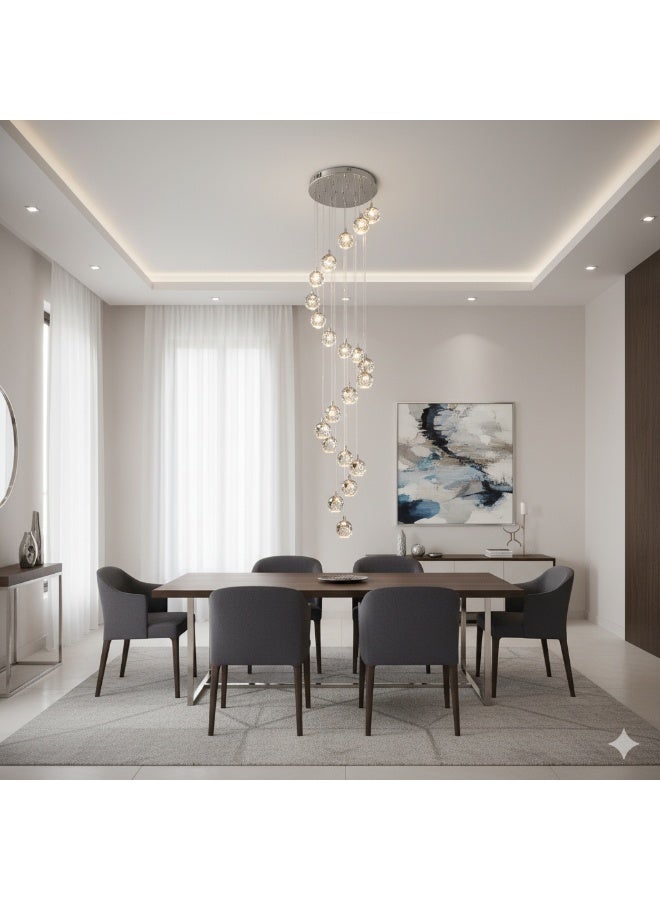 Hummer Modern Chandelier – 3 Lights, 48W - Image 1