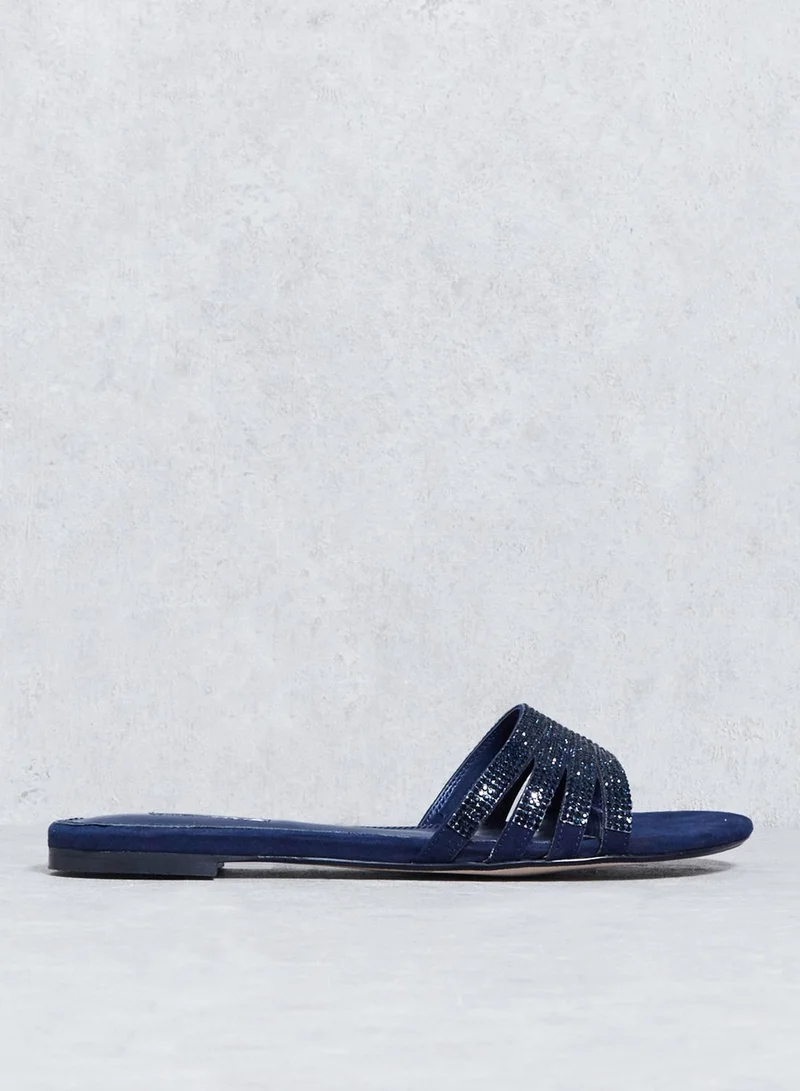 Dune LONDON One Strap Embellished Sandal