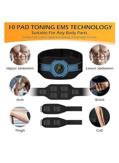 Abs Stimulator Muscle Toner, Abdominal Toning Belt Muscle Toner Fitness Training Gear, Electronic Muscle Stimulator, Ab Machine Trainer for All Body, Portable Muscle Trainer - pzsku/ZB1D6A40CB8D334EAF2CEZ/45/_/1715065183/031163b9-474e-4303-a3f0-7726ee25aaf2