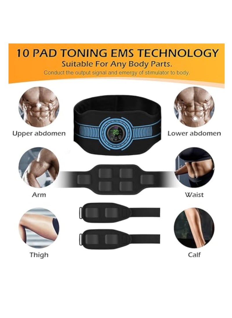 KASTWAVE Abs Stimulator Muscle Toner, Abdominal Toning Belt Muscle Toner Fitness Training Gear, Electronic Muscle Stimulator, Ab Machine Trainer for All Body, Portable Muscle Trainer  - Image 5