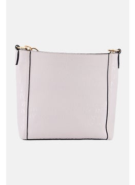 Jones New York Women Hard Logo Shoulder Bag 31 L x 27 H x 10 W cm, Grey  - Image 4