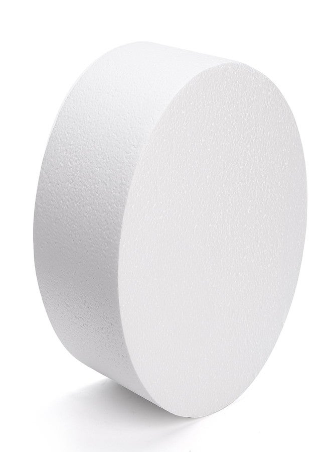 هيدوم مجسم كيك دائري من الفوم من هيدوم، قطر 12 بوصة × ارتفاع 6 بوصات، مصنوع من البوليسترين، يُستخدم لعرض وتزيين الكيك في حفلات الزفاف وأعياد الميلاد، ولعرض نماذج الحرف اليدوية والمشاريع الفنية. - Image 2