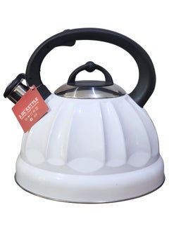 Happy Home 3L Stainless Steel Kettle with Whistle - White  - Image 1