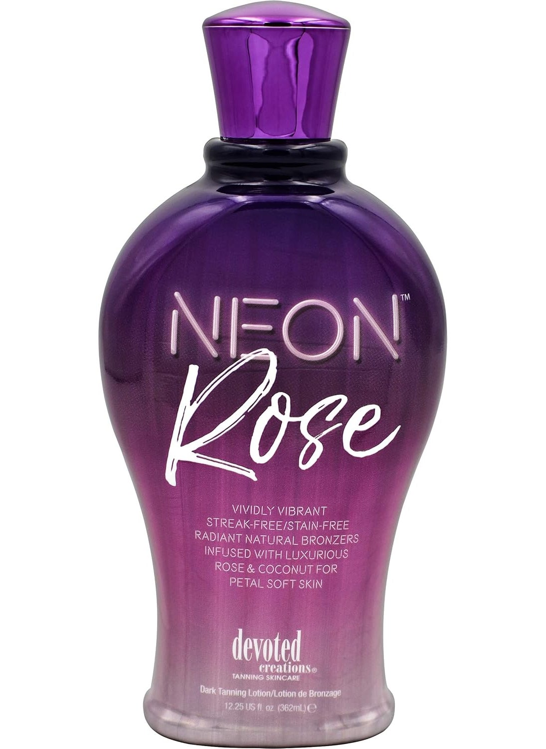 Devoted Creations - Devoted Creations Neon Rose Tanning Lotion with Natural Bronzers 1225 oz - Image 1