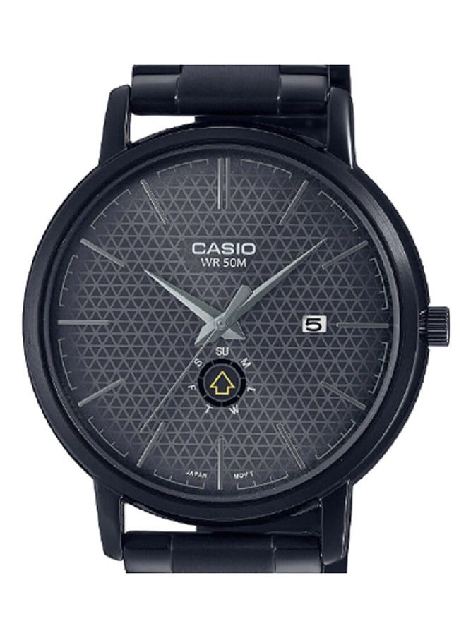 CASIO - Men Watch Analog Black Dial Stainless Steel Ion Plated Case And Band MTP-B125B-8AVDF - Image 1