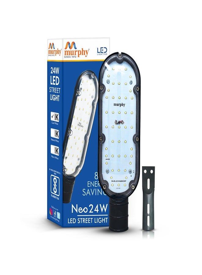Murphy LED 24 Watts Ip-65 Bis Approved Waterproof Outdoor Street Light, Cool White Pack of 1 - Image 1