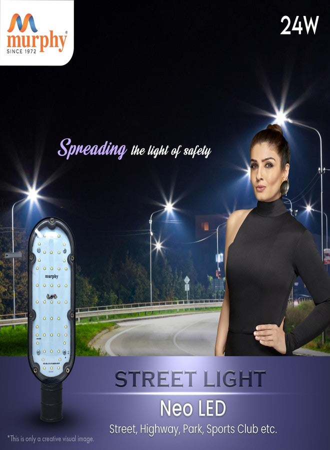 Murphy LED 24 Watts Ip-65 Bis Approved Waterproof Outdoor Street Light, Cool White Pack of 1 - Image 5