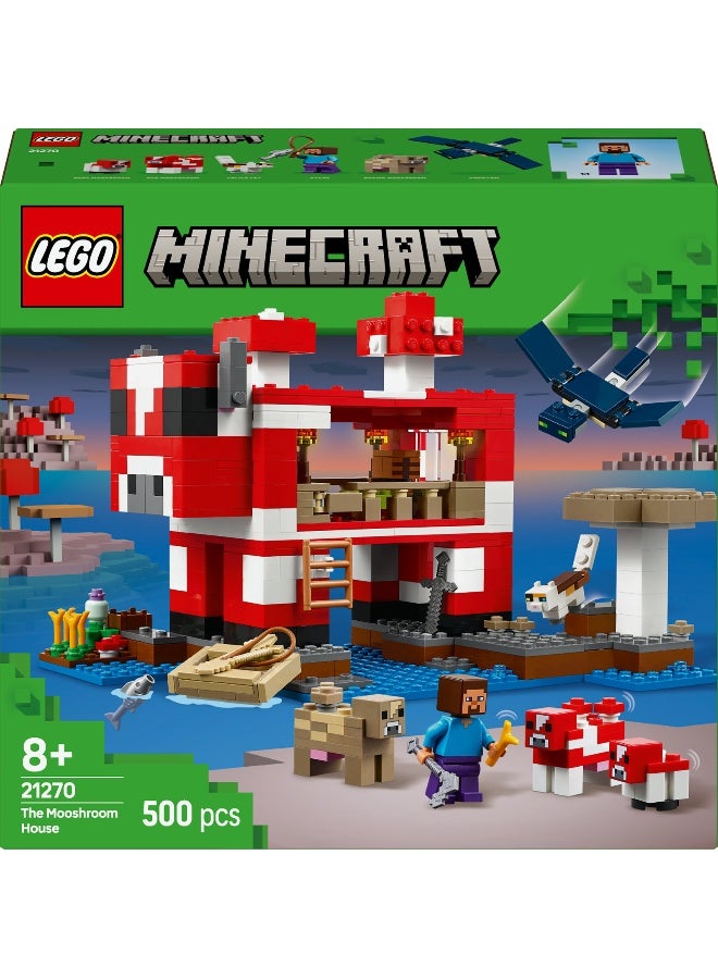 LEGO Minecraft The Mooshroom House 21270 Building Set (500 Pieces) - Image 2