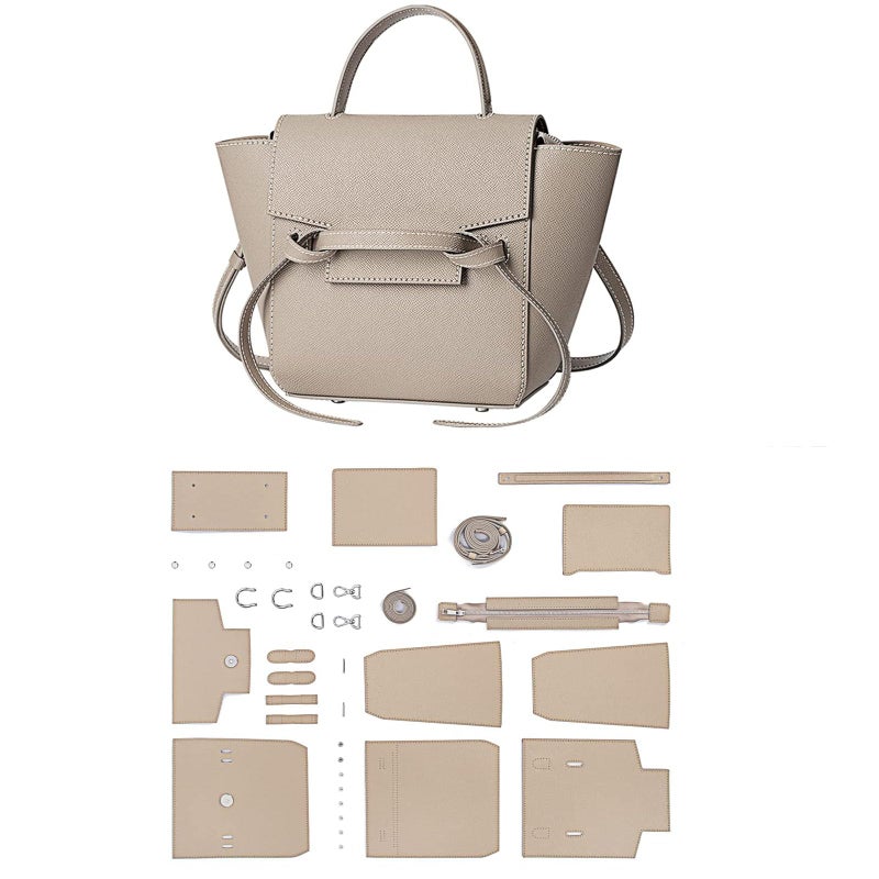 POPSEWING DIY Leather Bag Kit, Designer Belt Bag for Women, DIY Shoulder Purse for Adults, Leather Purse Making Kit with Sewing for Girl, Personalized Gifts - Image 1