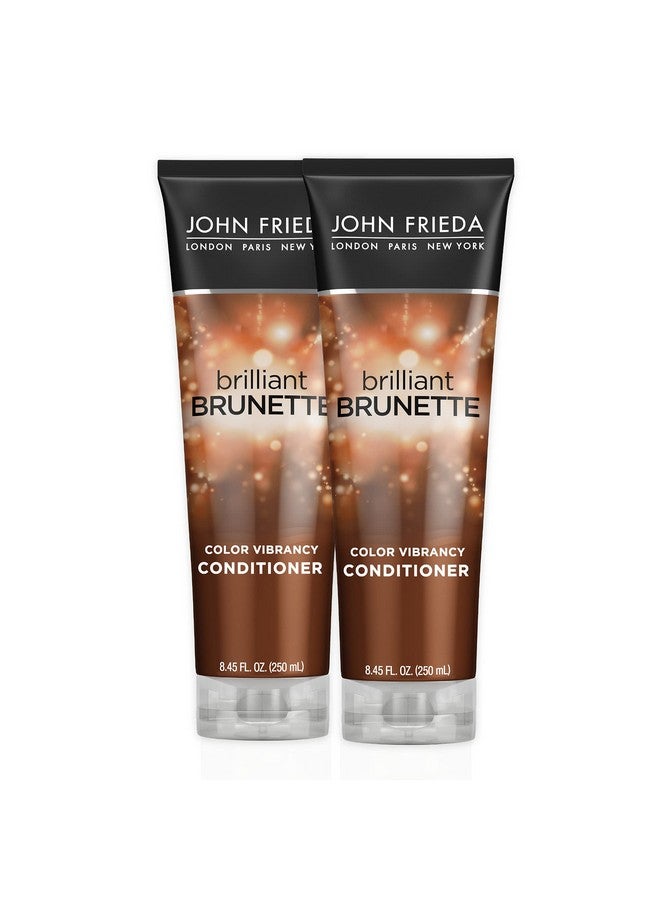 John Frieda Brilliant Brunette Multitone Revealing Color Protecting Conditioner For Maintaining Color Treated Hair Antifade Conditioner 8.45 Oz (Pack Of 2) With Sweet Almond Oil & Crushed Pearls - Image 2
