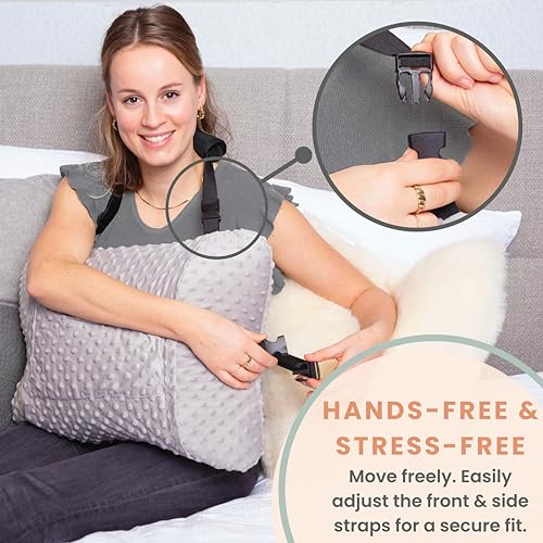 MOYOAMA Hysterectomy Pillow Post Surgery for Hysterectomy Recovery Must Haves Surgery Pillow for Abdomen Abdominal and C Section Recovery Supplies Tummy Tuck and Abdominal Surgery Gifts - Image 3