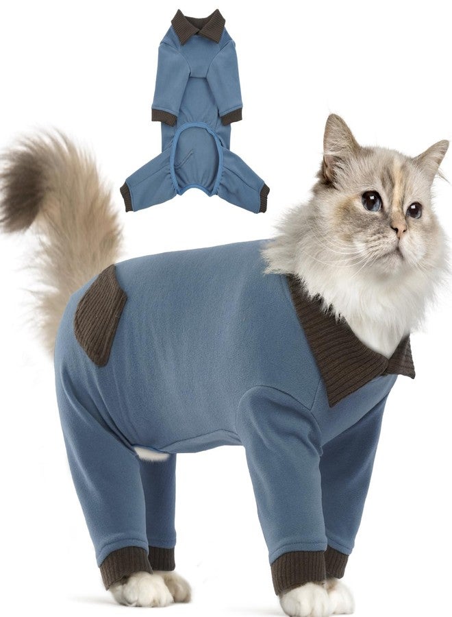 T'CHAQUE Sticky Hair Cat Clothes, Professional Recovery Suit for Cats, Anti-Shedding Shirt Outfit, Soft Pajamas for Kittens, Post-Surgery Onesie for Male & Female Cats, Fuchsia, Large - Image 1