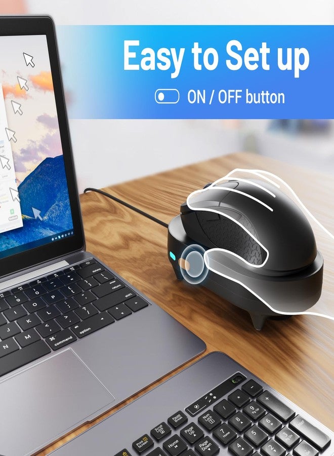 HONKID Undetectable Mouse Mover Jiggler with ON/Off Switch and USB Port Drive-Free,Simulate Physical Automatically Mouse Movement,Prevent Computer Laptop Inactive/Lockdown (Black) - Image 3