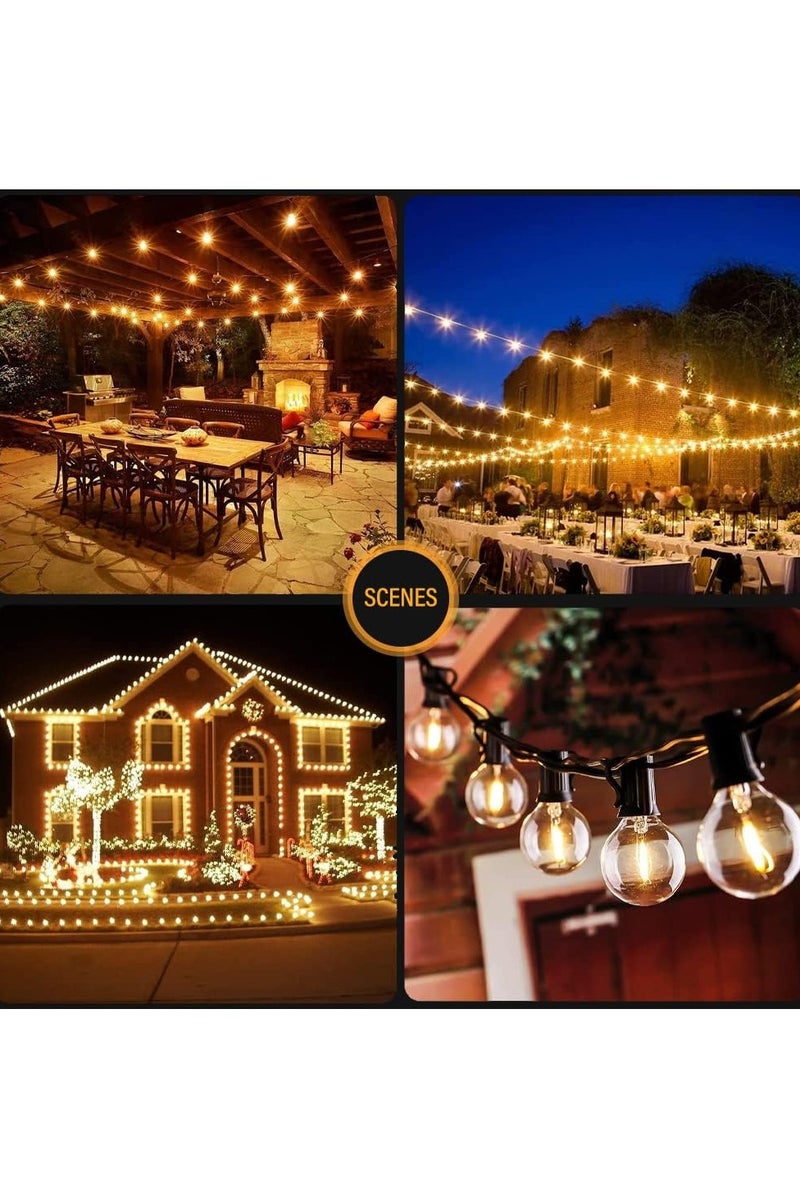 HOME TASTE String Lights Outdoor 25FT with 25+2 G40 LED Bulbs – Waterproof Patio Lights, 230V E12 Socket, Shatterproof Festoon Lights for Garden, Wedding, Pergola, Party, Backyard Decor  - Image 4