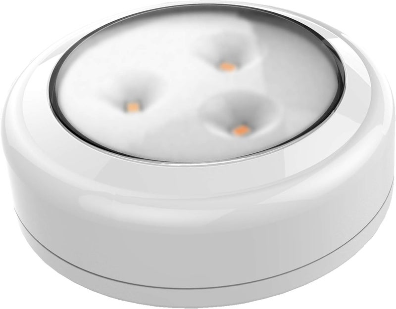 Brilliant Evolution Wireless LED Puck Light | Works with Remote Control | Under Cabinet, Closet Light | Battery Powered | Under Counter Lighting (Pack of 1) - Image 1