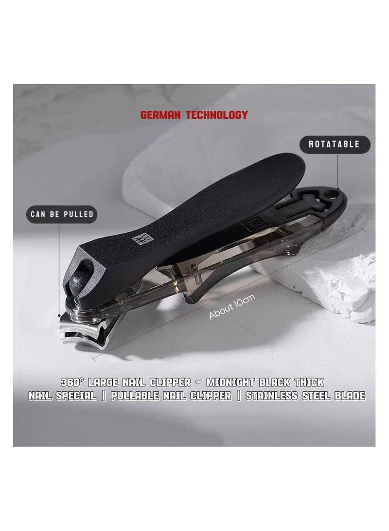زويلينج ZWILLING Professional Large Nail Clipper (Black) تصميم مقاوم للصدأ من الفولاذ المقاوم للصدأ. - Image 1