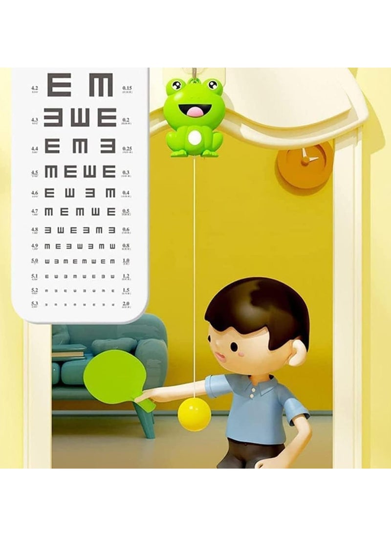 SYOSI - Hanging Table Tennis Trainer Portable Ping Pong Paddle Set for Kids with Racket and Balls Parent-Child Door Pong Game Exerciser Full Pingpong Starter Kit for Outdoor Indoor Games Exercise - Image 1