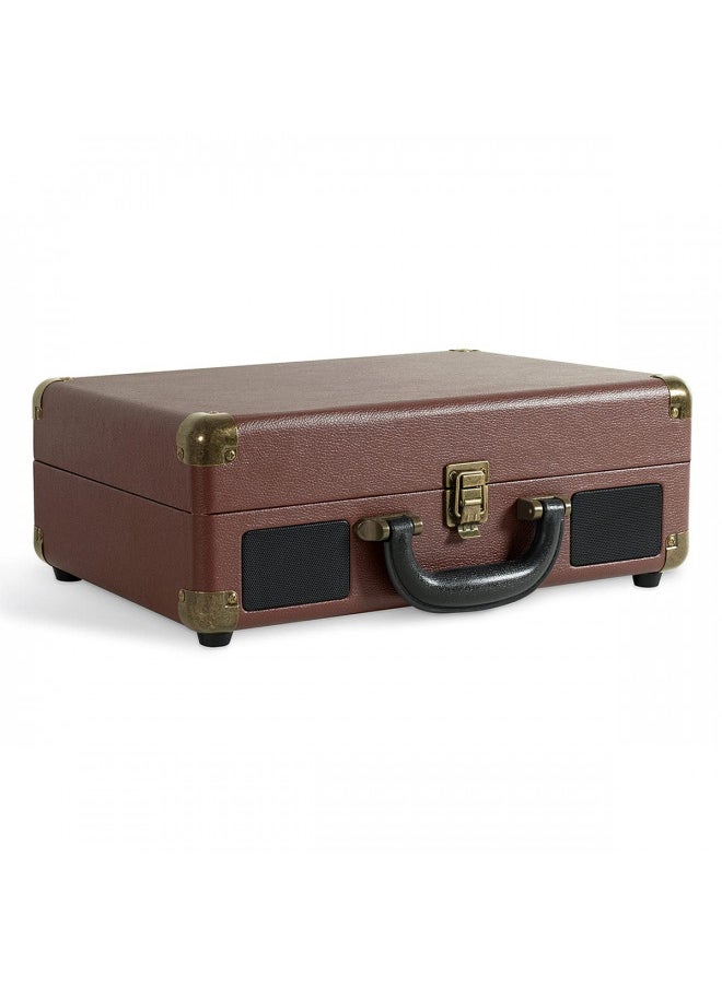 VICTROLA - Victrola Journey+ Bluetooth Suitcase Record Player, Dark Brown (VSC-400SB-DBR-SDF) - Image 1