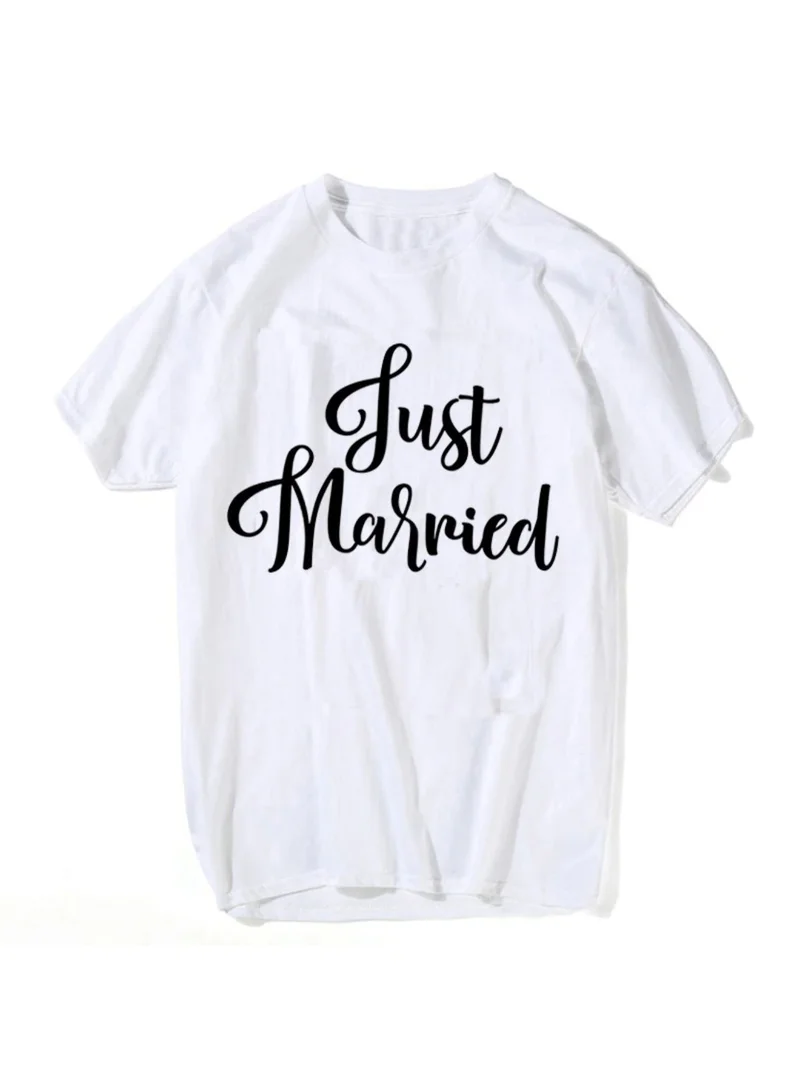 Matching Family Outfits Just Married Printed Honeymoon T Shirt
